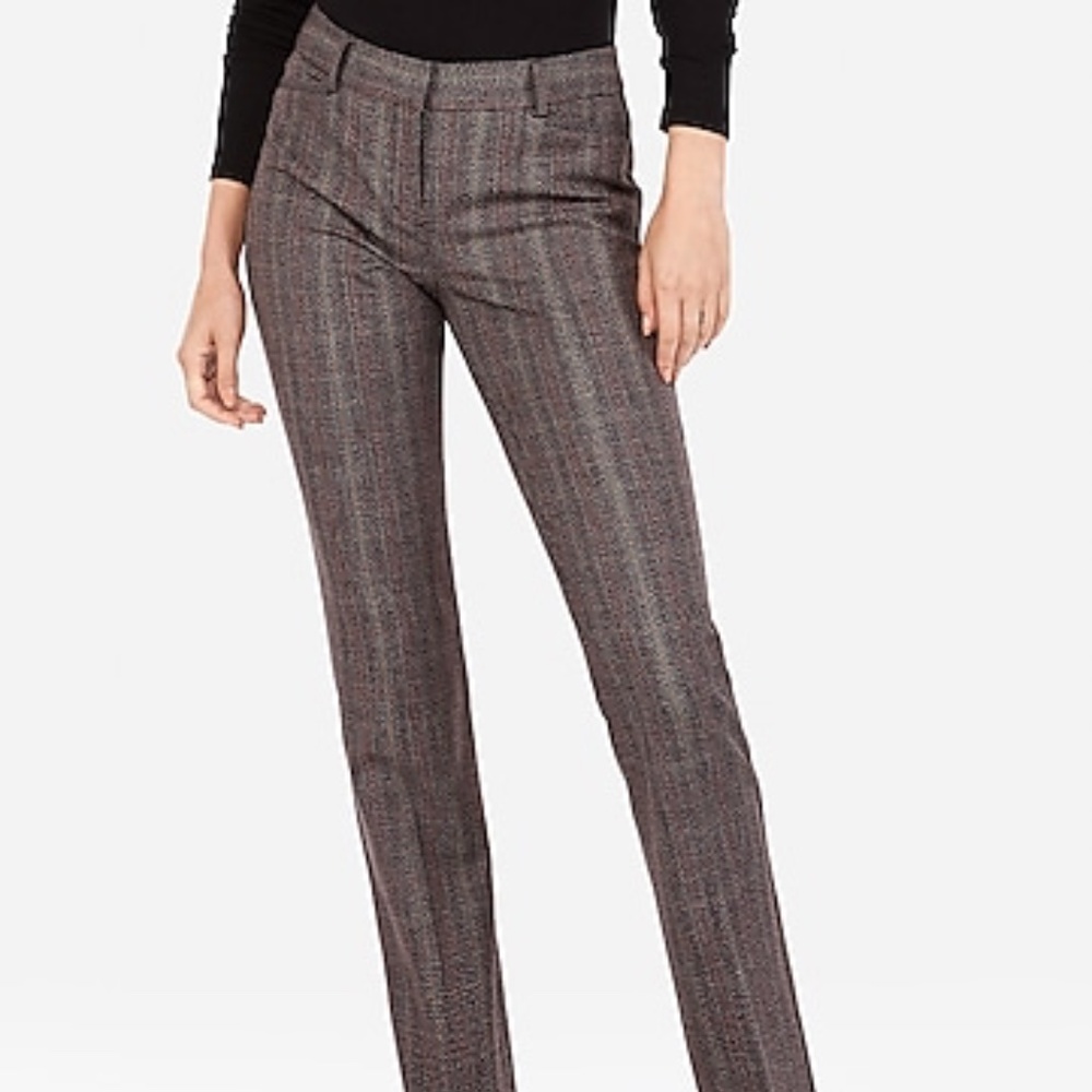 Mid Rise Marled Plaid Columnist Barely Boot Pant